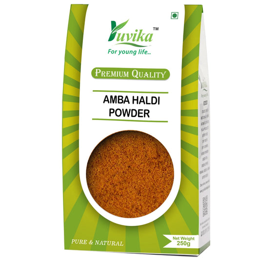 Amba Haldi Powder - Jangli Haldi - Curcuma Aromatica - Wild Turmeric Powder (250g)