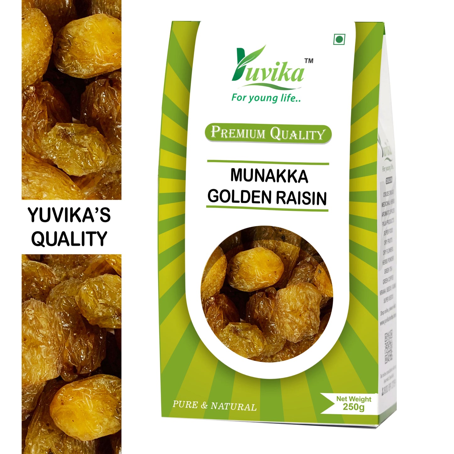 Munakka - Bhura Munakka - Bhoora Munnaka - Brown Raisin - Currant - Dry Grapes (250g)