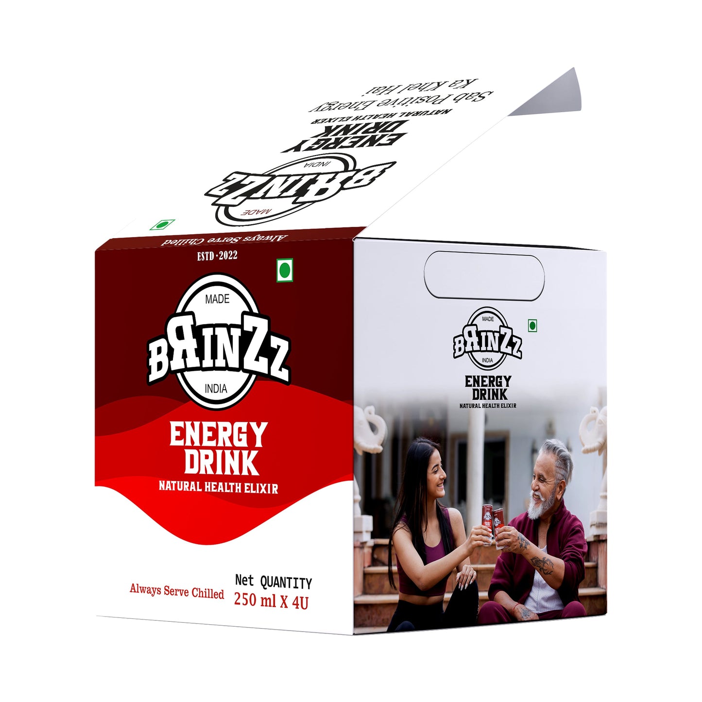 Brinzz Energy Drink Natural Health Elixir 2 Liter (Pack of 4X2)