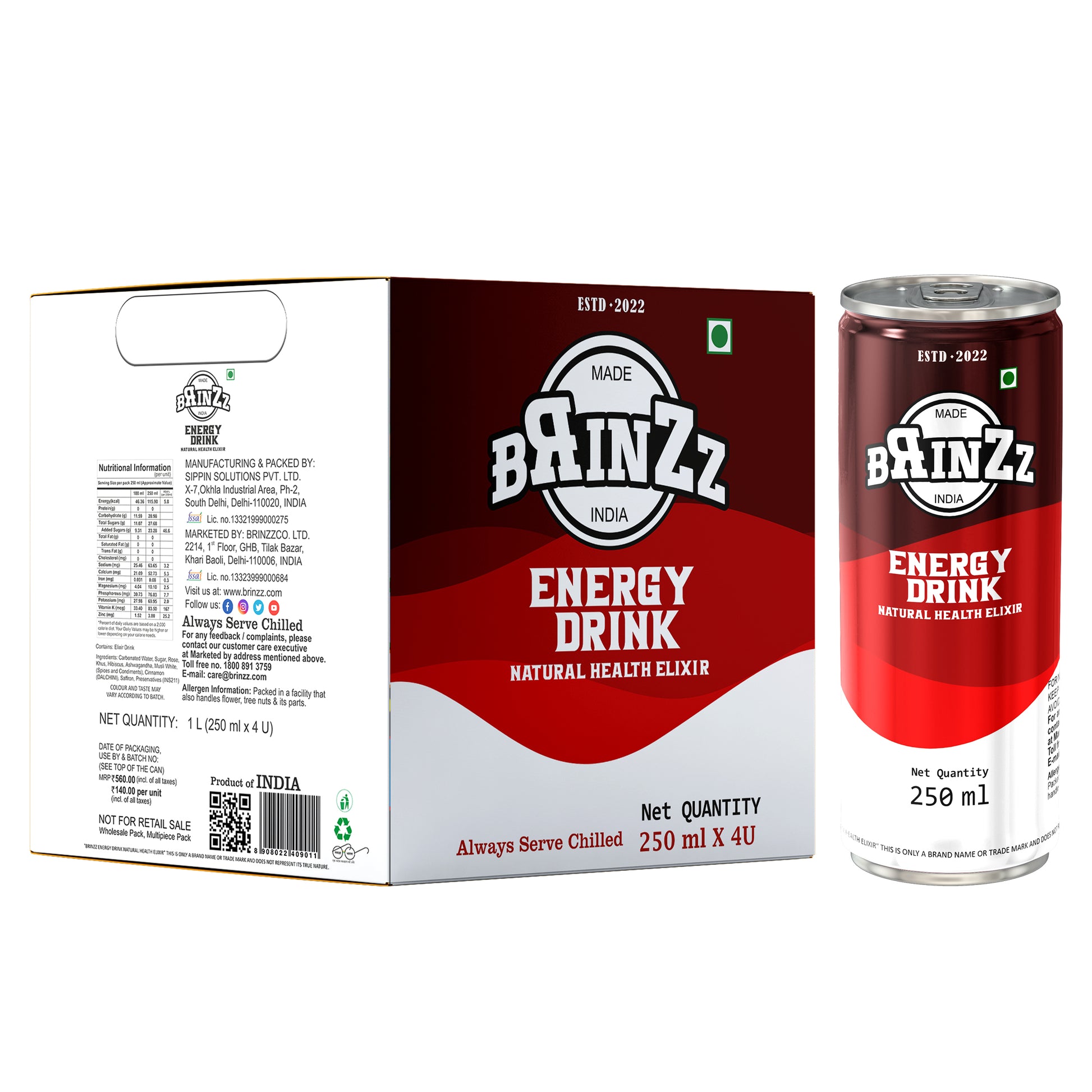 Brinzz Energy Drink Natural Health Elixir