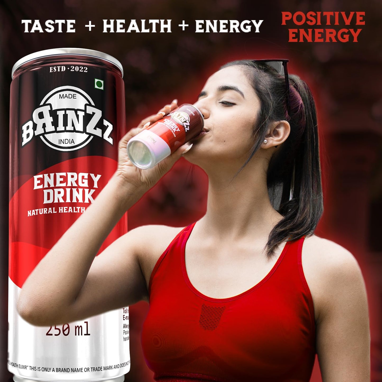 Brinzz Energy Drink Natural Health Elixir 1 Liter (Pack of 4)