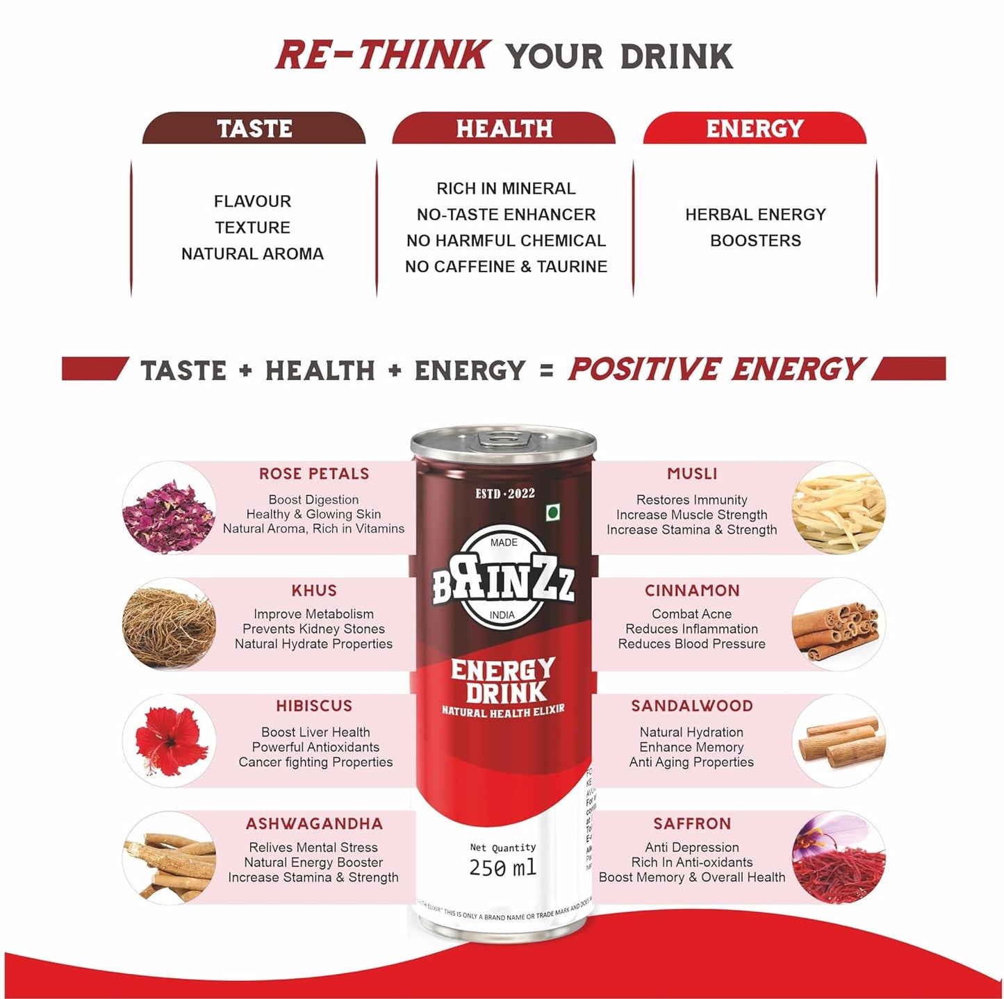 Brinzz Energy Drink Natural Health Elixir