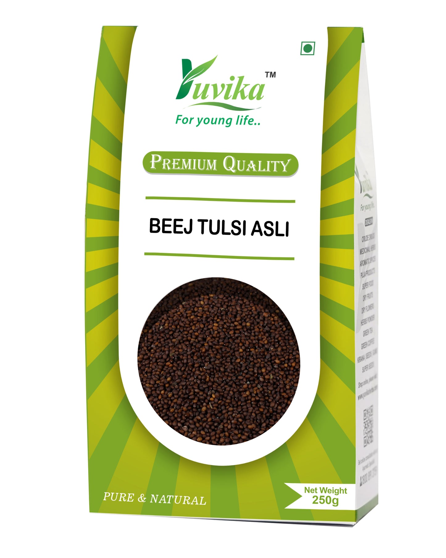 Beej Tulsi Asli - Krishan Tulsi Seeds - Ocimum Sanctum - Tulsi Seeds