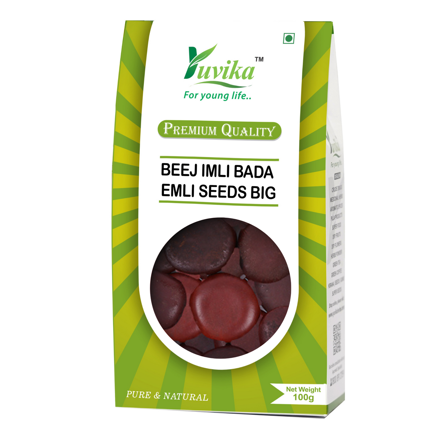 Beej Imli Bada - Tamarindus Indica - Emli Seeds Big - Tamarind Seeds Big