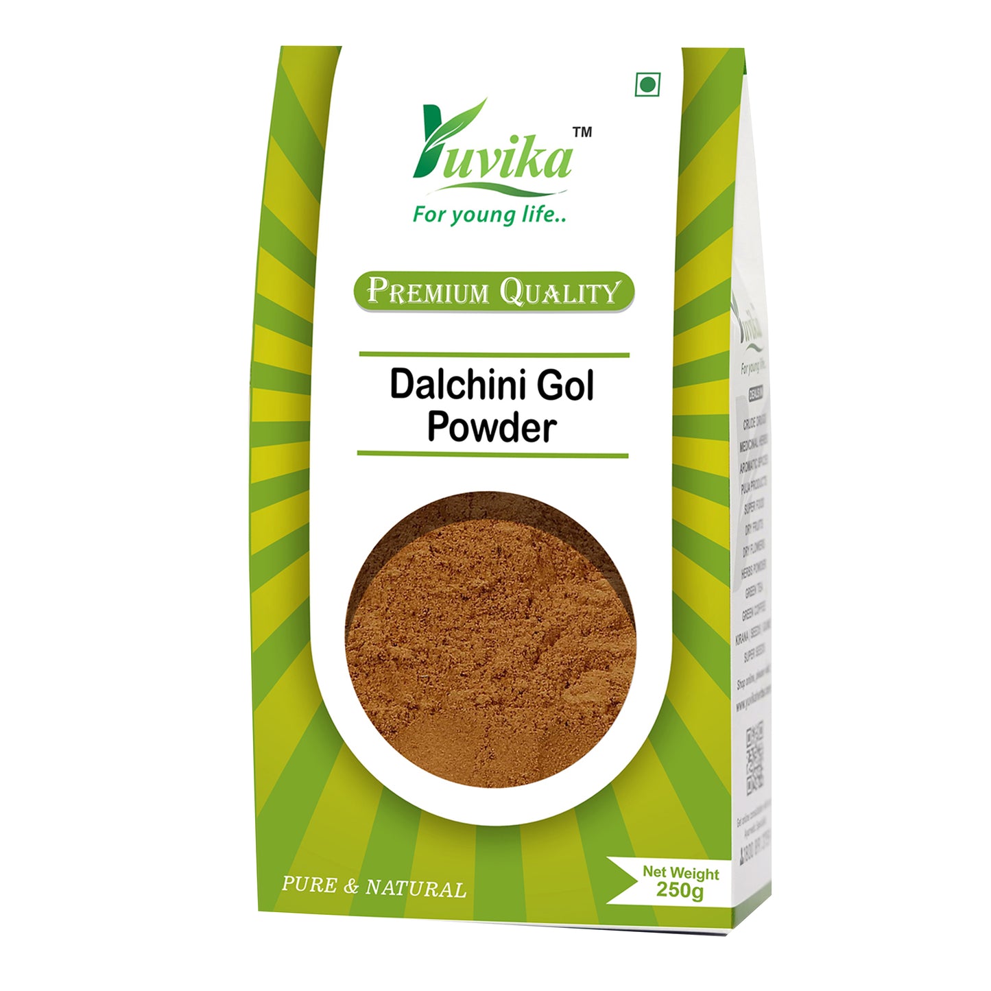 Dalchini Gol Powder - Cinnamomum Zeylanicum (250G)