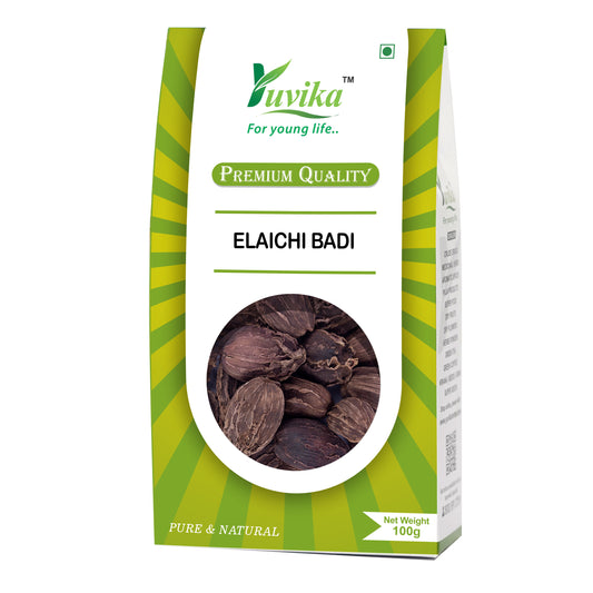 Elaichi Badi - Elachi Badi - Badi Elaichi - Elettaria cardamomum - Black Cardamom (100g)