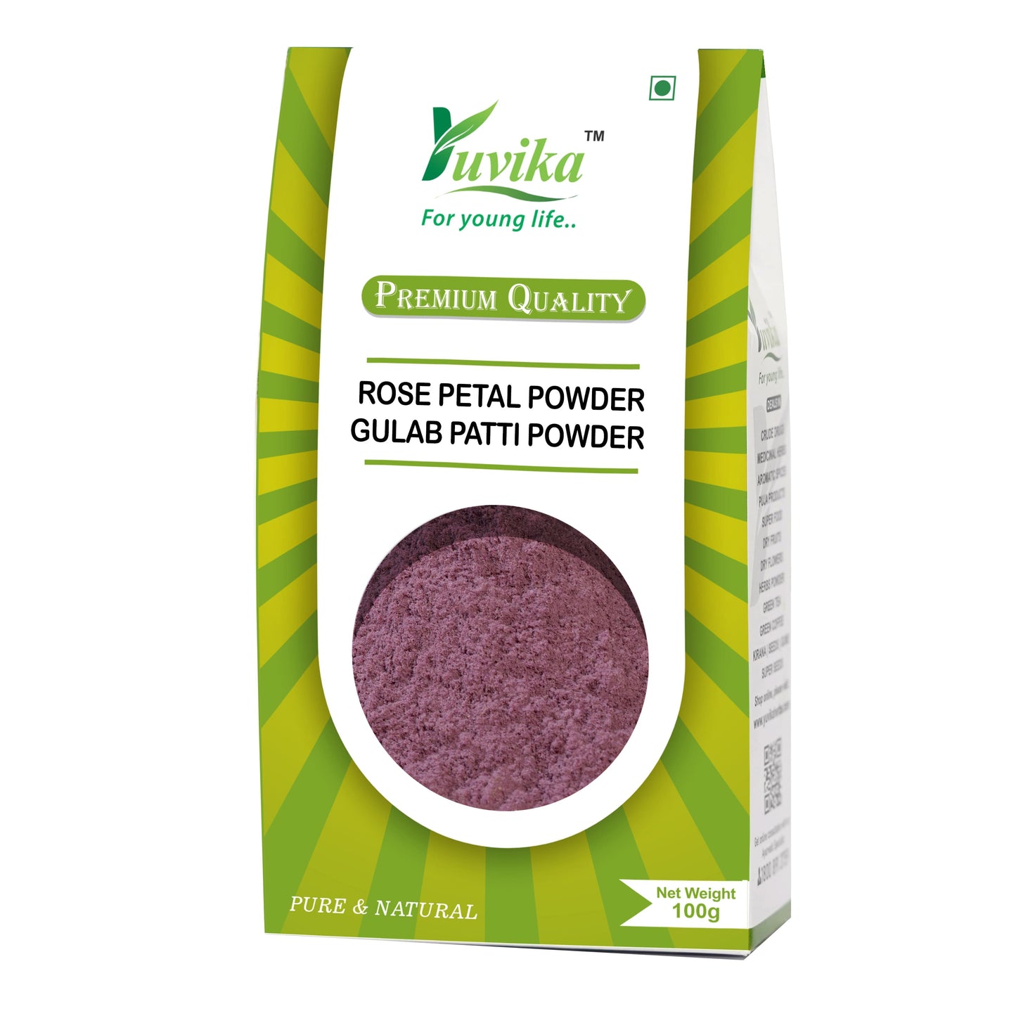 Rose Petal Powder - Rosa Gallica - Gulab Patti Powder (100g)