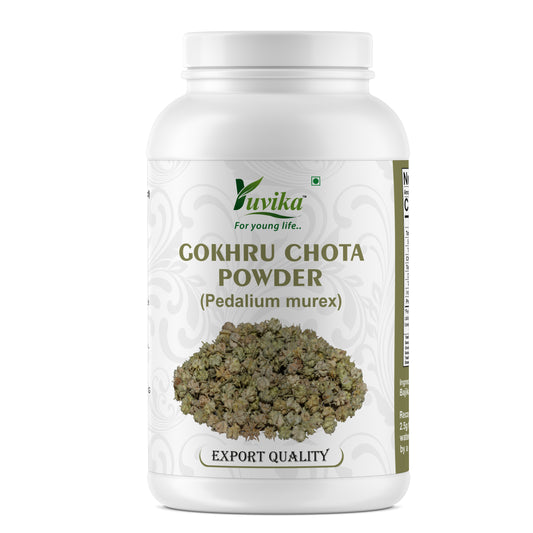 Yuvika Gokhru Chota Powder - Gokhroo Chota - Tribulus Terrestris Seeds - Small Caltrops Powder (100g)