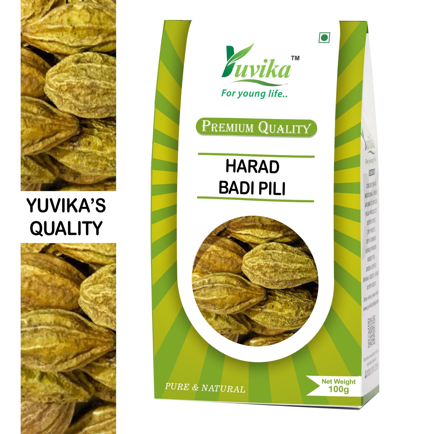 Harad Badi Pili - Haritaki - Yellow Terminalia Chebula (100g)