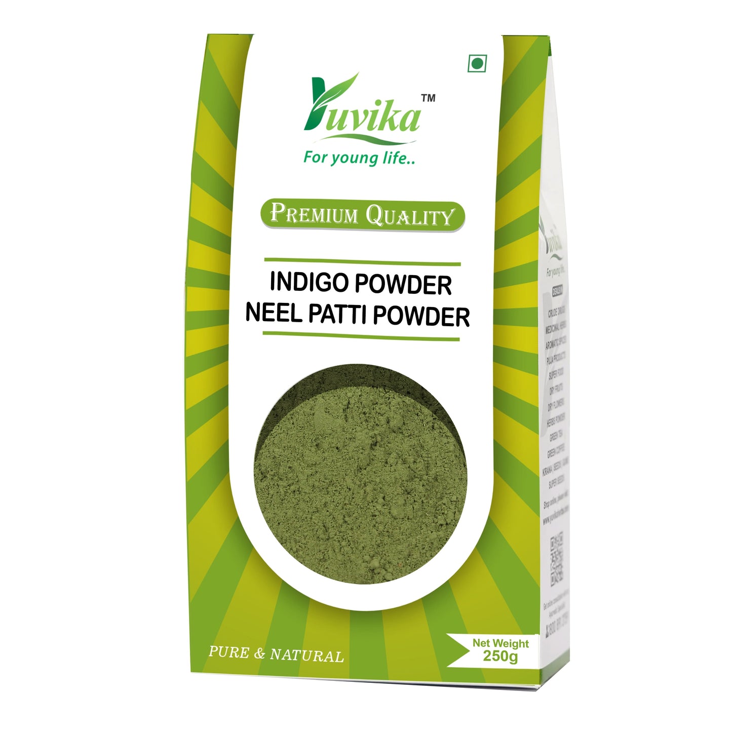 Indigo Powder - Neel Patti Powder - Indigofera tinctoria (250g)