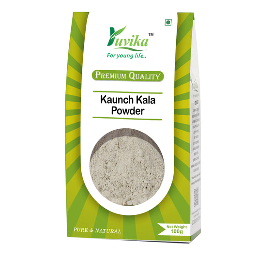 Kaunch Kala Powder (without Peel) - Mucuna Pruriens - Black Kaunch Seeds Powder - Cowhage (100g)