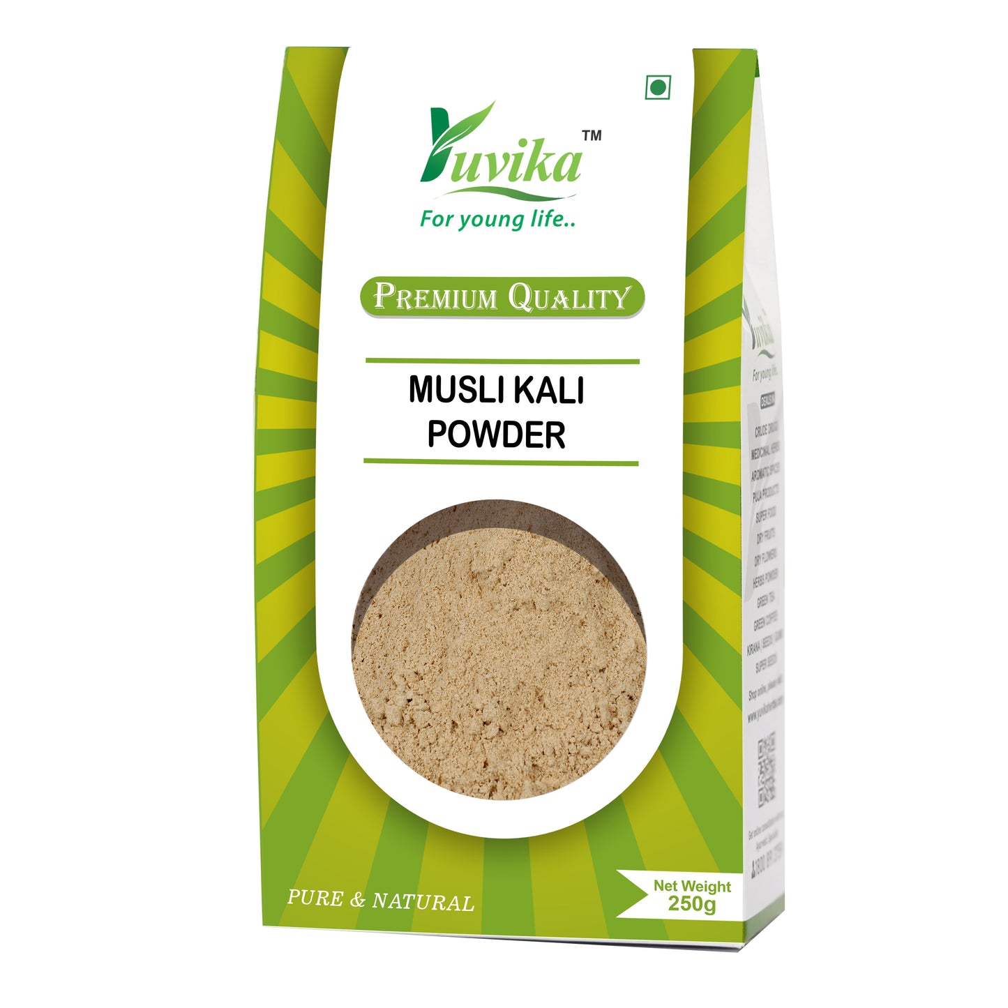 Musli Kali Powder - Curculigo Orchiodes - Black Musli Powder (250G)