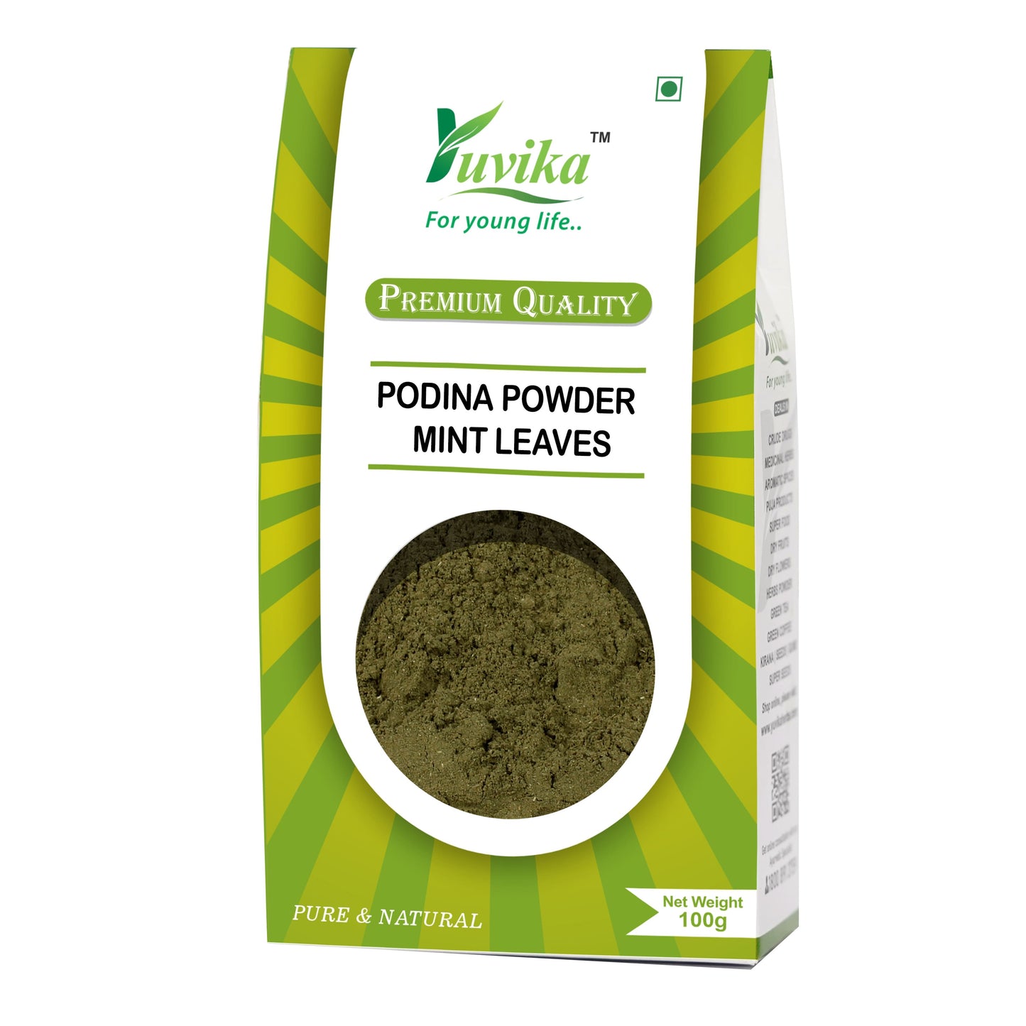 Podina Powder - Pudina - Mentha Arvensis Linn - Mint Leaves (100g)