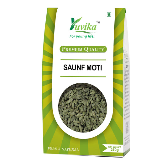 Saunf Moti - Sonf Moti - Foeniculum Vulgare - Fennel Seed Big (250g)