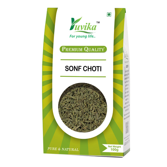 Sonf Choti - Saunf Barik - Foeniculum Vulgare - Fennel Seeds Small (100g)