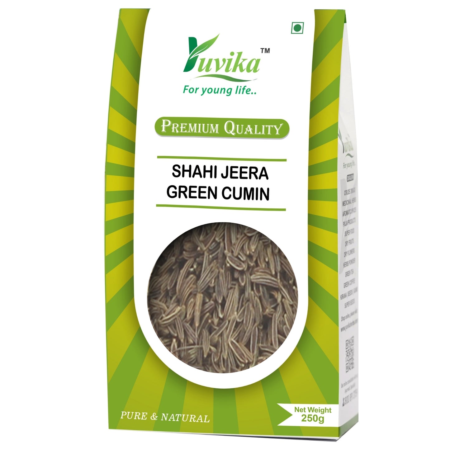 Shahi Jeera - Jeera Kala Asli - Green Cumin (250g)