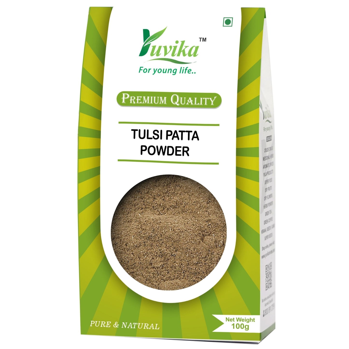 Tulsi Patta Powder - Ocimum Sanctum - Basil  Leaves Powder (100g)