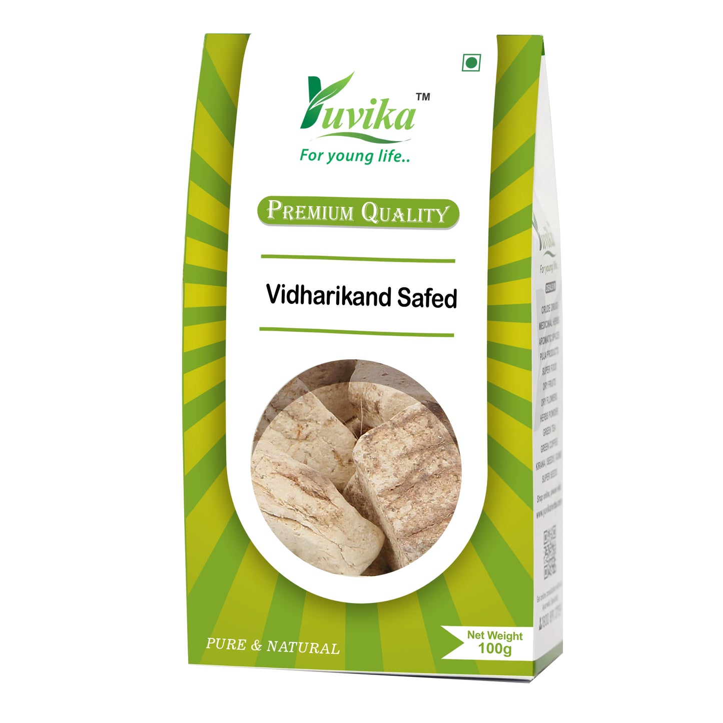 Vidharikand Safed - Bidharkand Safed - Puerariatuberosa - Indian Kudzu (100G)