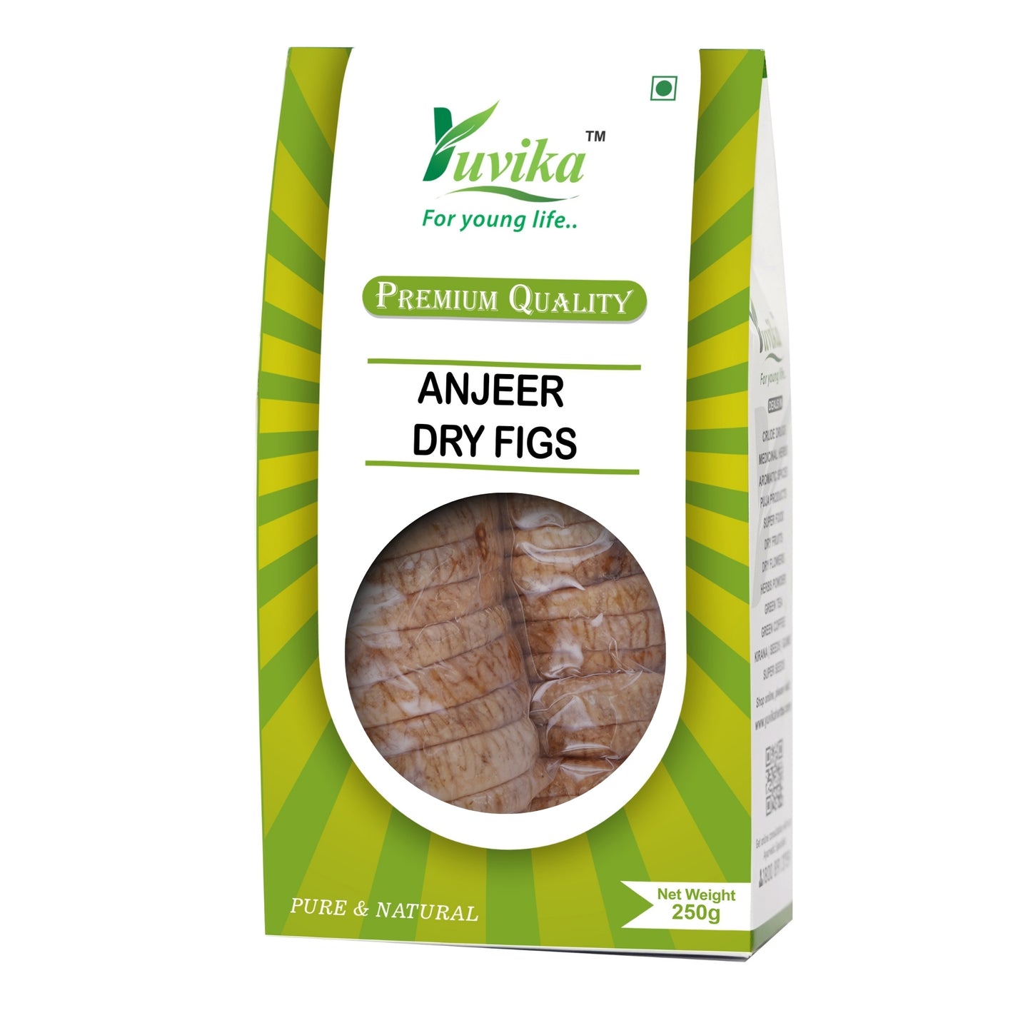 Anjeer Dry Figs 250g Yuvika Herbs Ayurveda