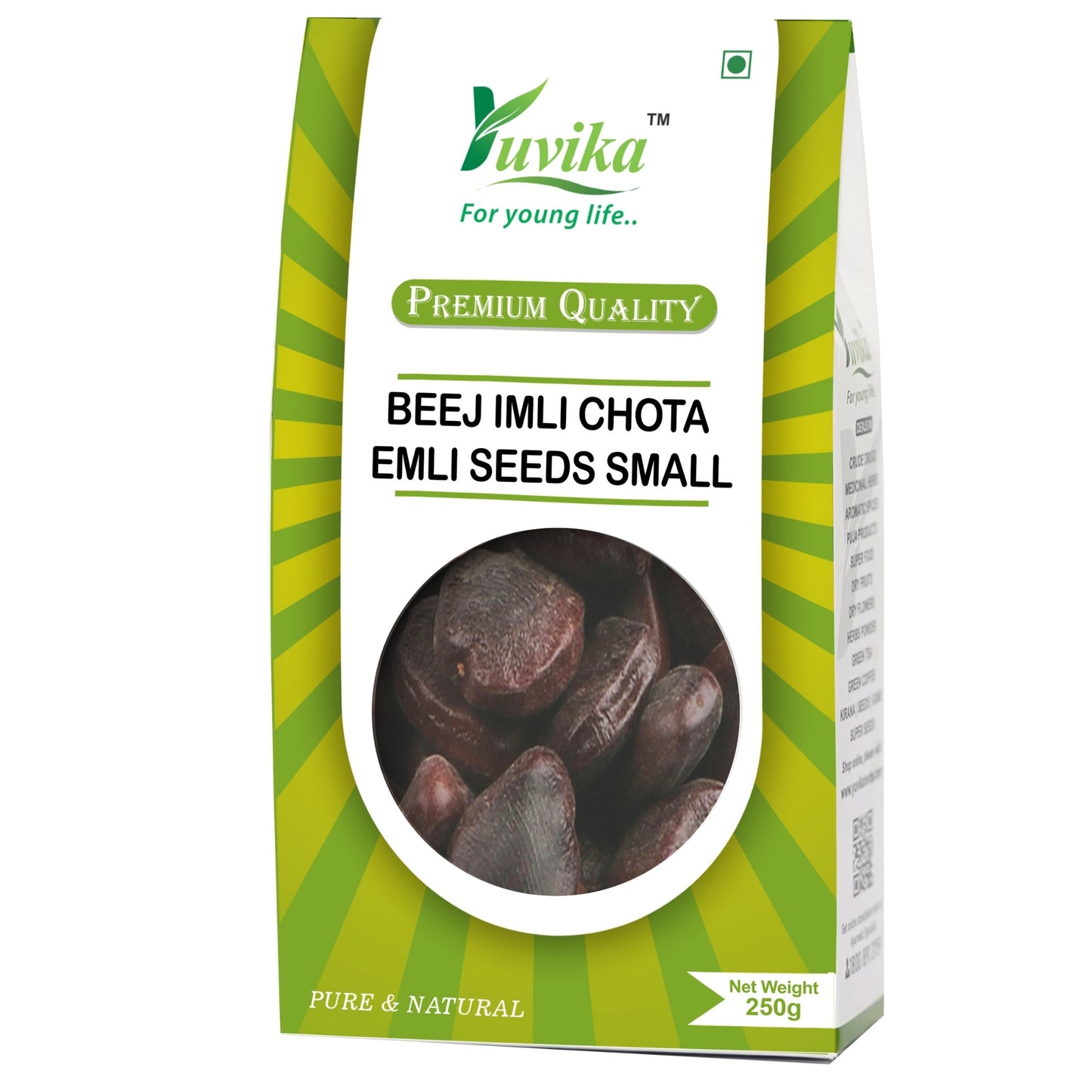 Beej Imli Chota - Tamarindus Indica - Emli Seeds Small  - Tamarind Seeds Small (250g)