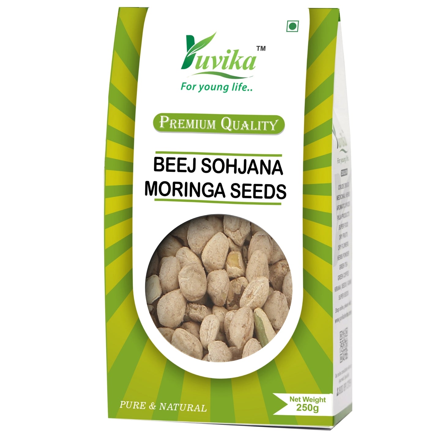 Beej Sohjana - Morniga Oleifera - Moringa Seeds (250g)