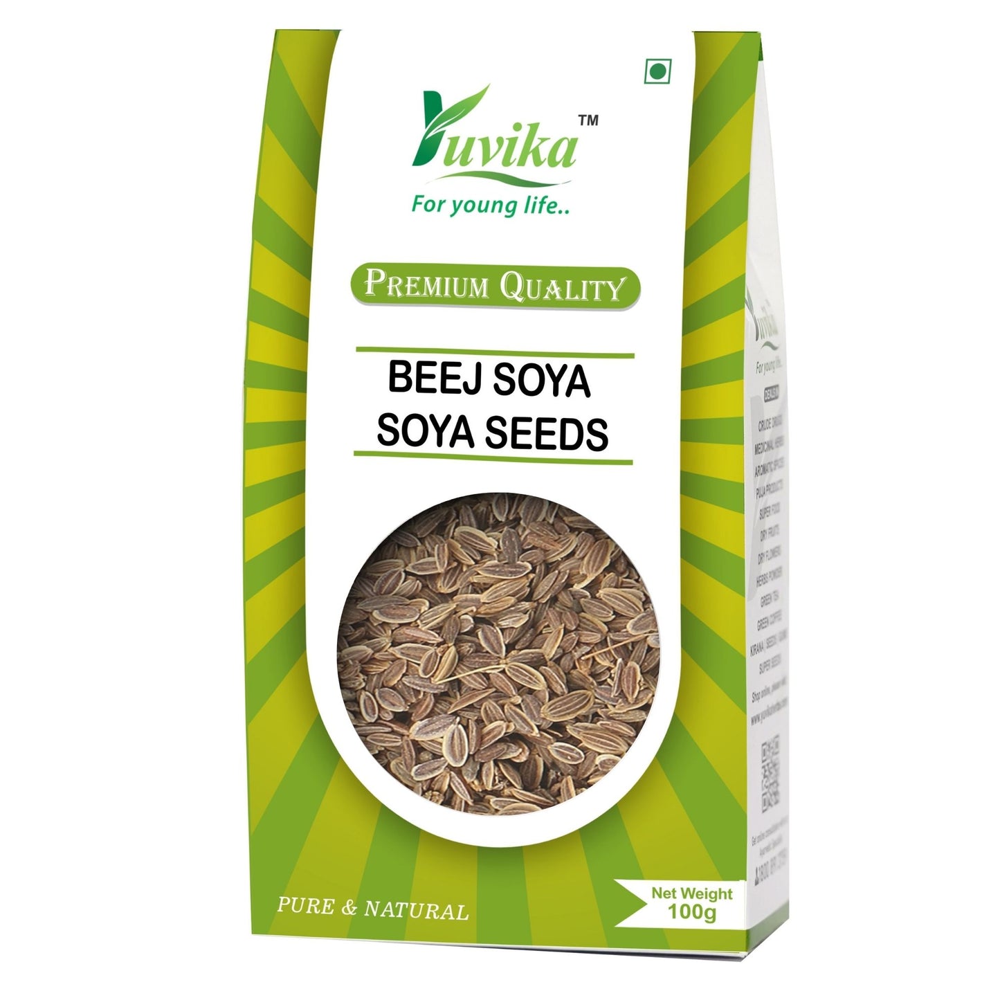 Beej Soya - Soya Seeds - Dil Seeds - ShataPushpa - Anthem Graveolens (100g)