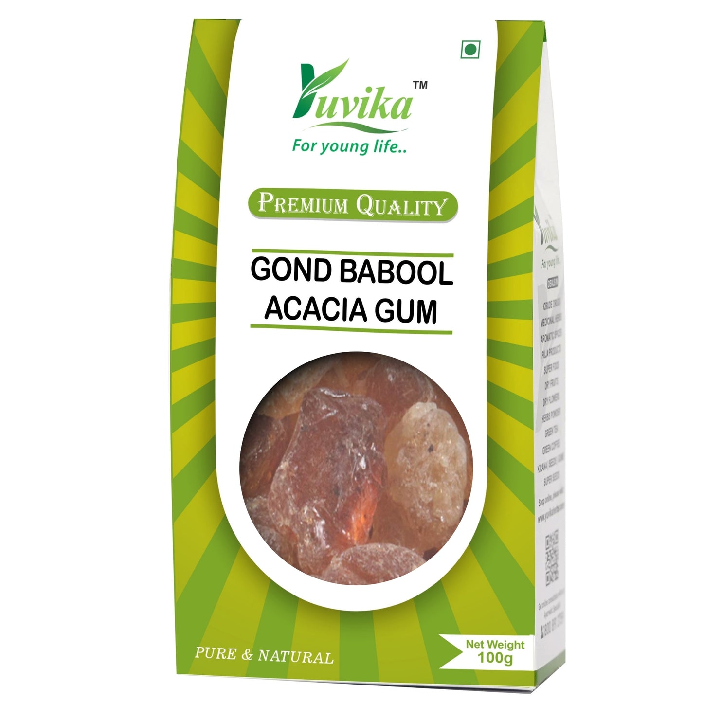 Gond Babool - Babul Gond - Gond Kikar - Acacia Gum (100g)