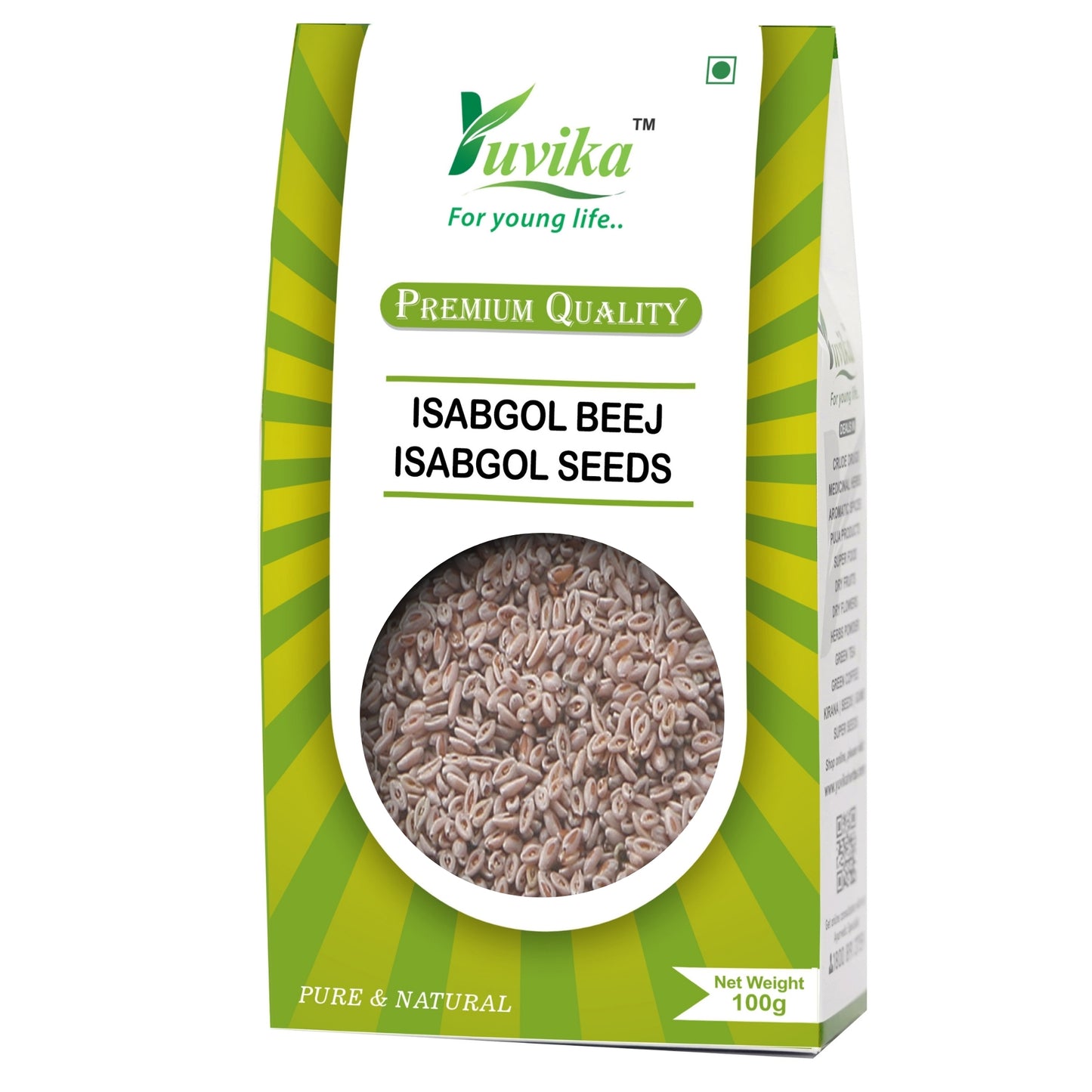 Isabgol Beej - Plantago Ovata - Isabgol Seeds (100g)
