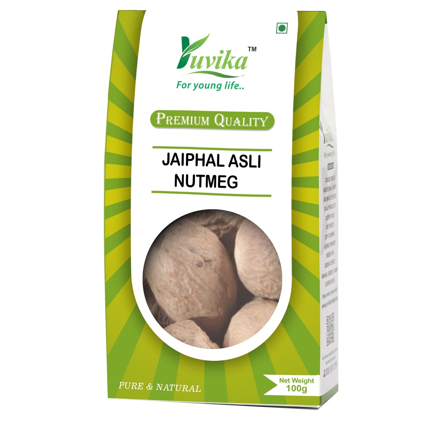 Jaiphal Asli - Jathikai - Myristica fragrans - Nutmeg (100g)