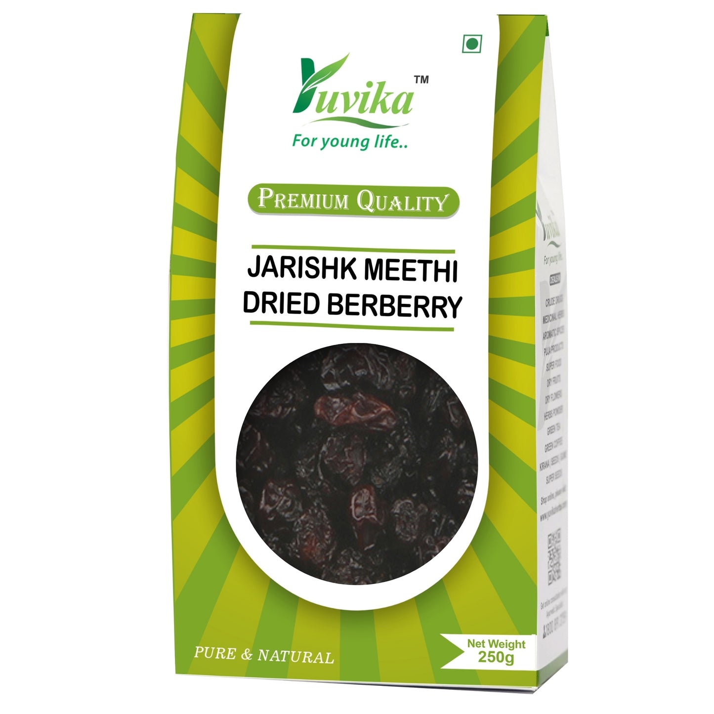 Jarishk Meethi - Zarishk Mithi - Berberis Aristata - Dried Berberry (250g)