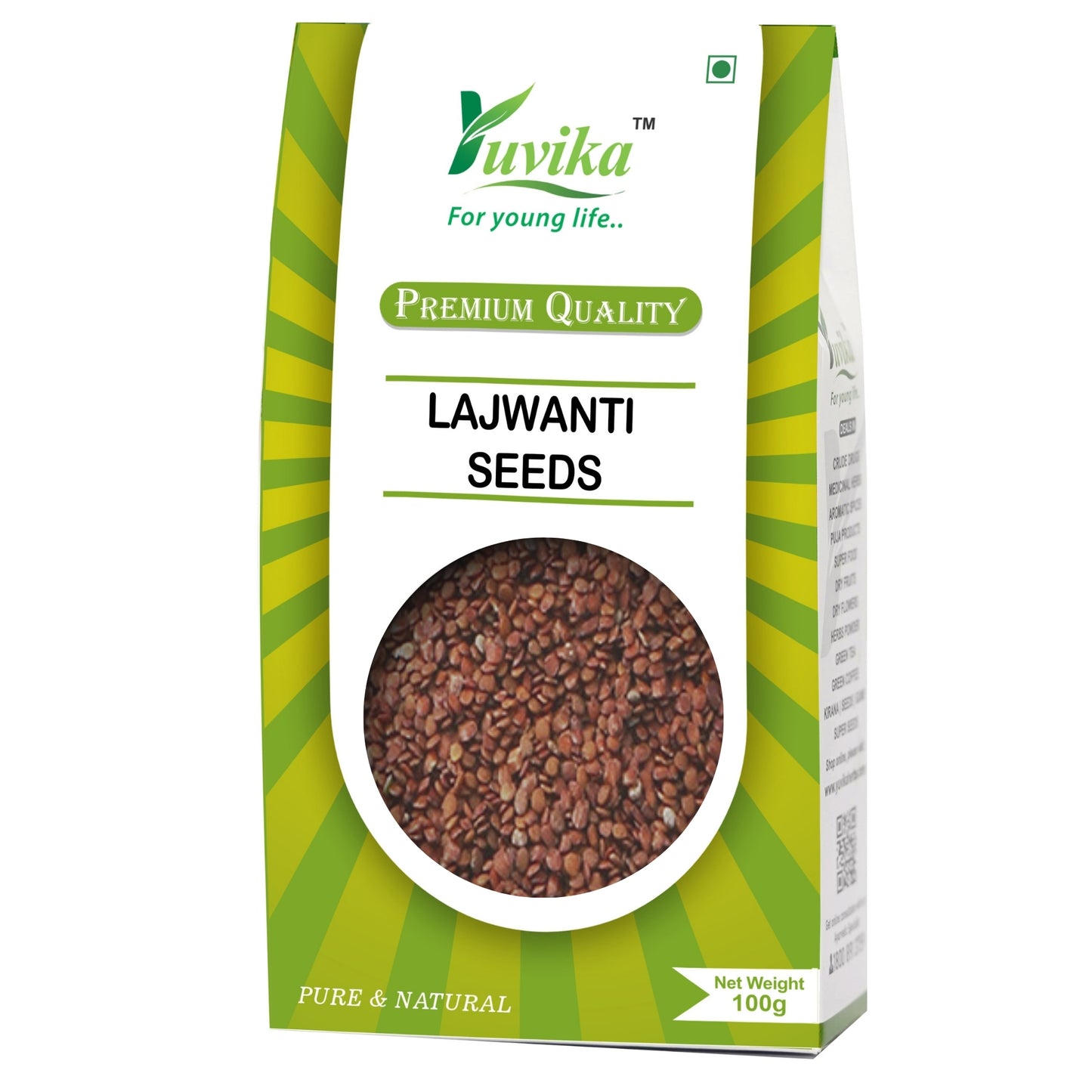 Lajwanti Seeds - Chuimui - Mimosa Pudica - Sensitive Plant Seeds (100g)