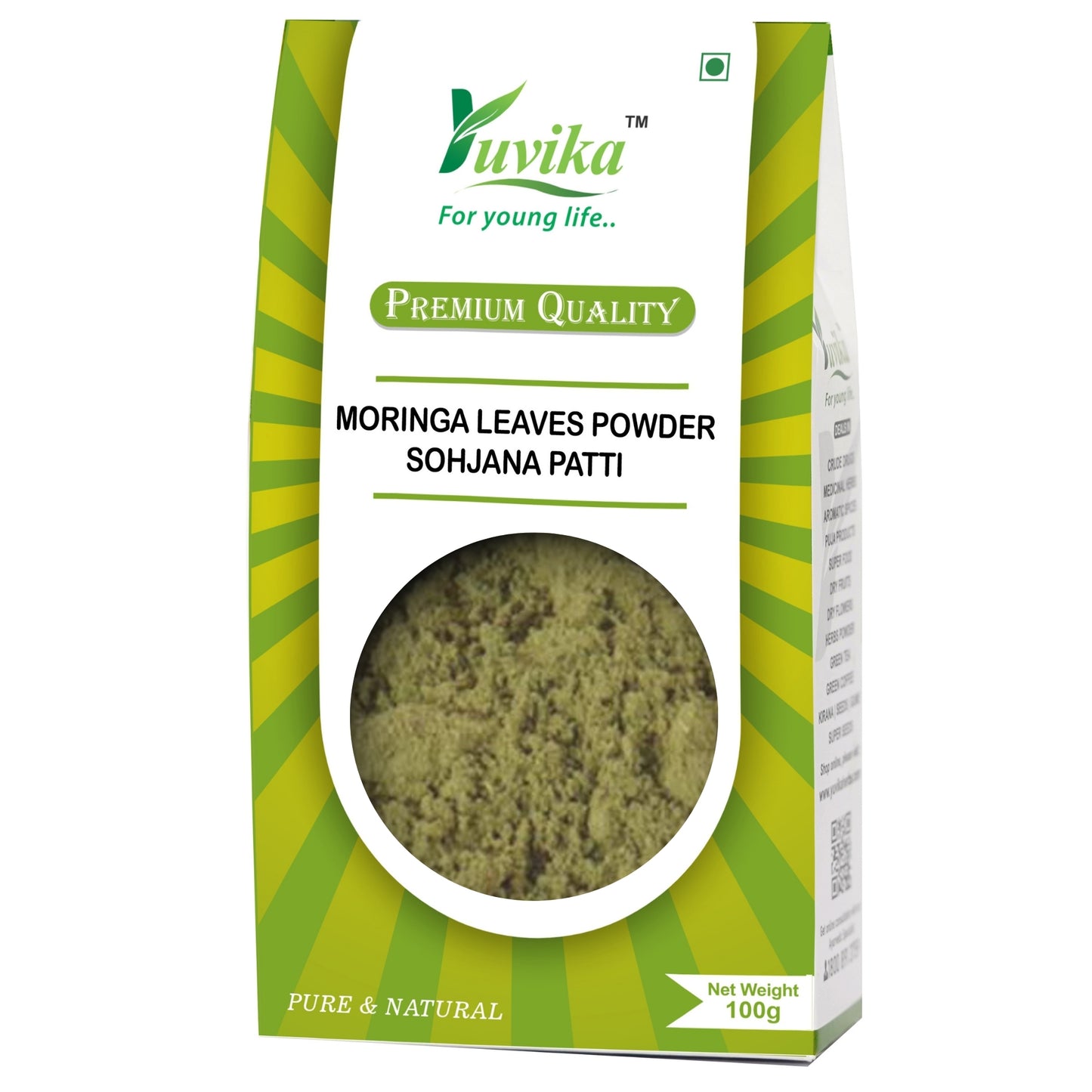Moringa Leaves Powder - Moringa oleifera - Sohjana Patti Powder (100g)