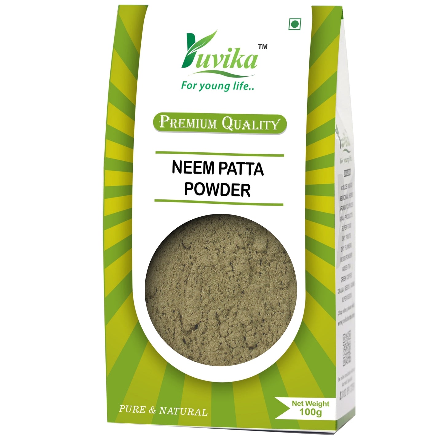 Neem Patta Powder - Azadirachta Indica - Neem Leaves (100g)