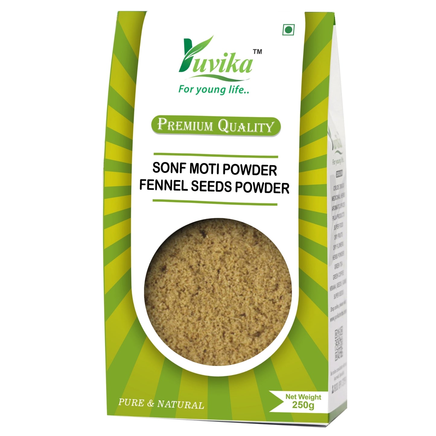Sonf Moti Powder - Saunf Moti Powder - Foeniculum Vulgare - Fennel Seeds Powder (250g)