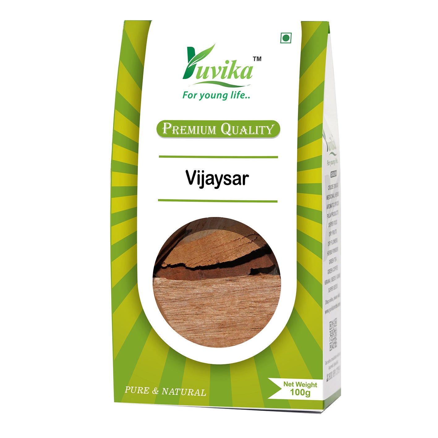 Vijaysar - Pterocarpus Marsupium - Indian Kino (100g)